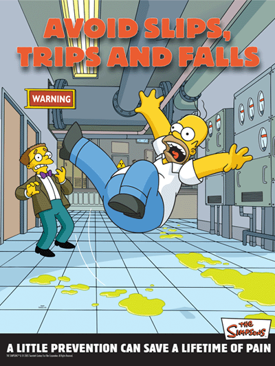 The Simpsons Safety Poster